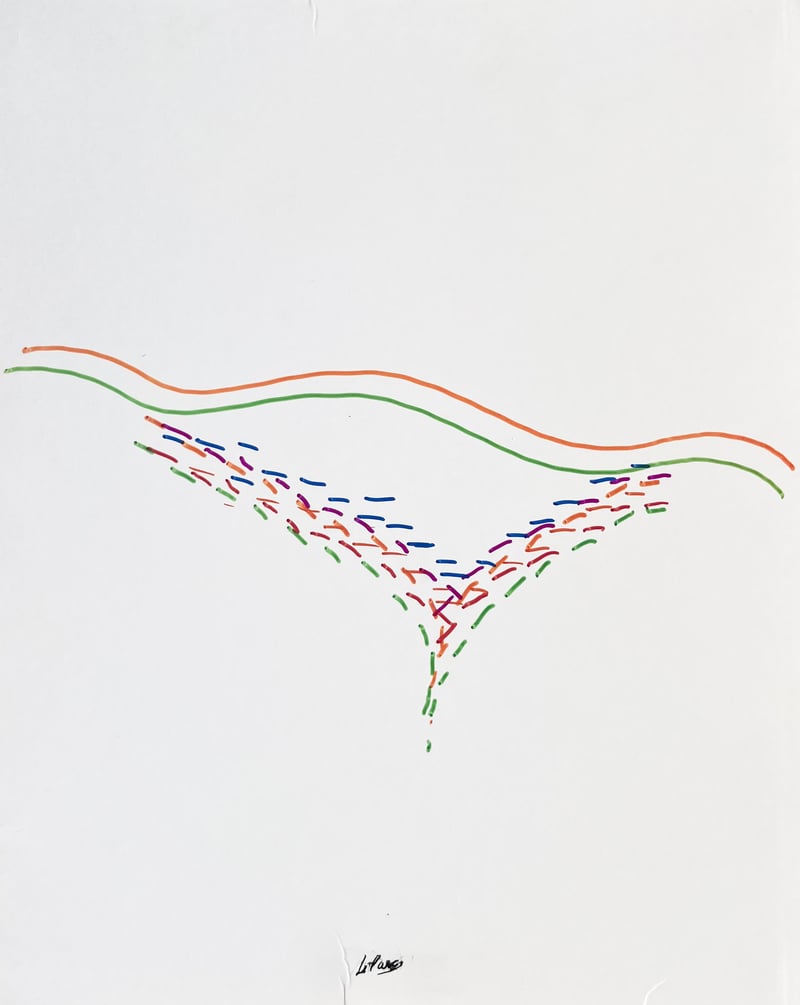 Julio Le Parc – Dessin Infinie 32, 2022 – Marqueur Julio Le Parc – Dessin Infinie 32, 2022 – Marqueur