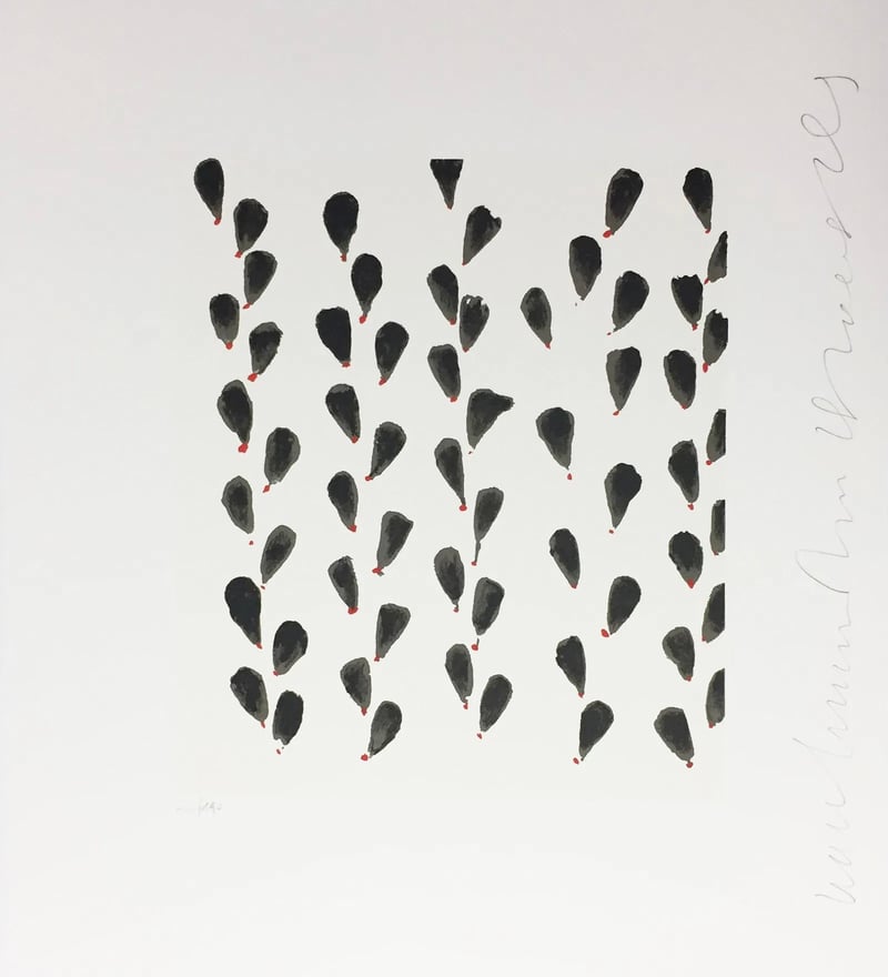 Donald Sultan – Wall Flower IX, 2008 – Screen-print