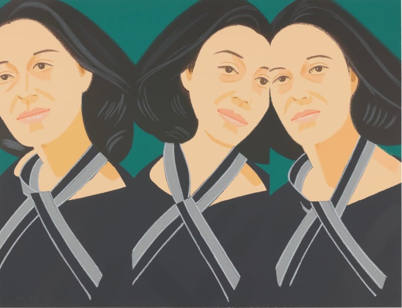 Alex Katz – Grey Ribbon, 1990 – Screen-print Alex Katz – Grey Ribbon, 1990 – Screen-print