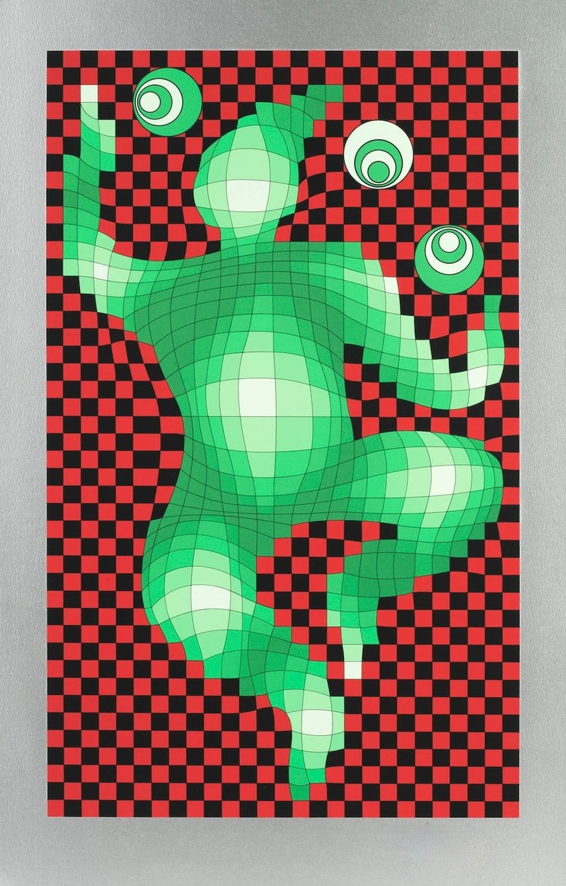 Victor Vasarely – The Juggler, 1977 – Serigrafie Victor Vasarely – The Juggler, 1977 – Serigrafie