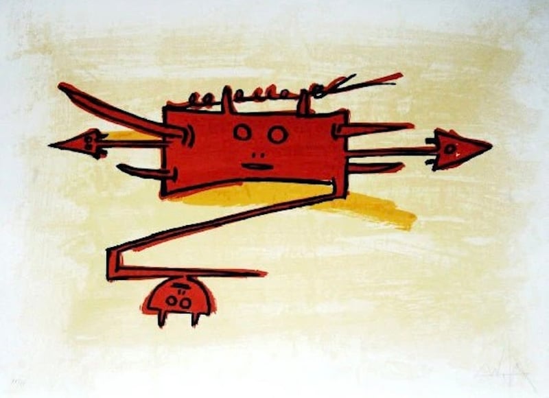 Wifredo Lam – El último viaje del buque fantasma VI, 1976 – Lithograph