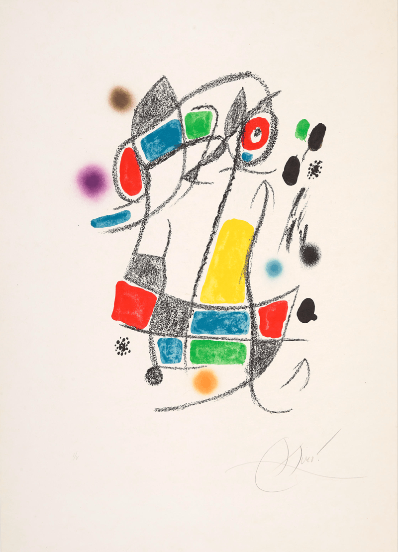Joan Miró – Untitled 3 from Maravillas con variaciones acrósticas, 1975 – Lithographie Joan Miró – Untitled 3 from Maravillas con variaciones acrósticas, 1975 – Lithographie
