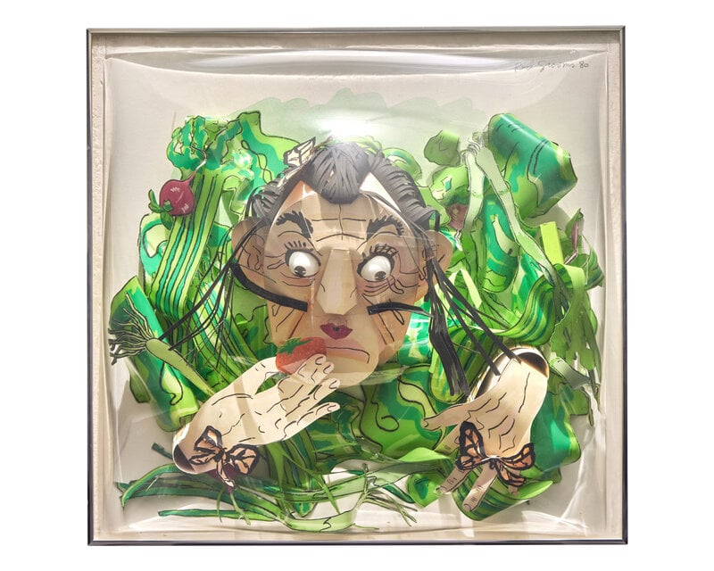 Red Grooms – Dali Salad, 1980 – Mischtechnik