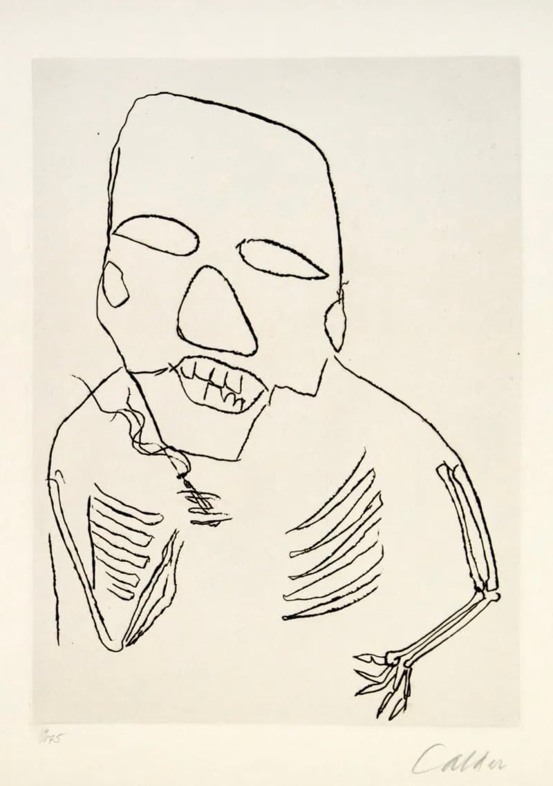 Alexander Calder – Santa Claus I, 1974 – Ets Alexander Calder – Santa Claus I, 1974 – Ets
