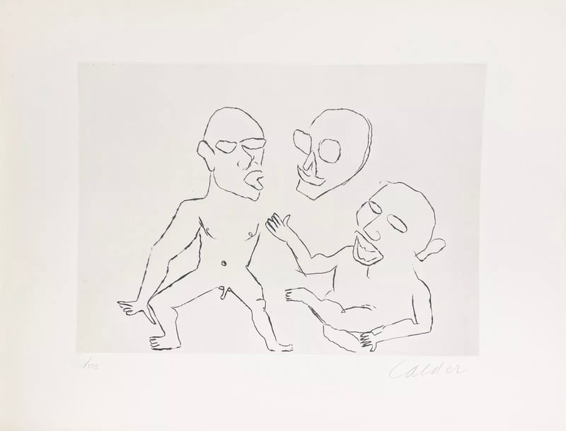 Alexander Calder – Santa Claus III, 1974 – Aguafuerte