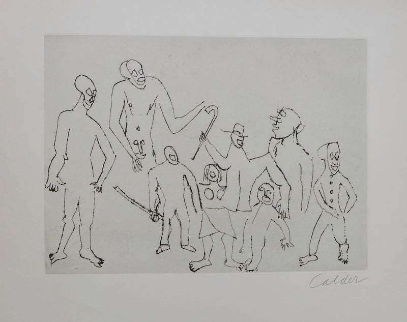 Alexander Calder – Santa Claus IV, 1974 – Etching