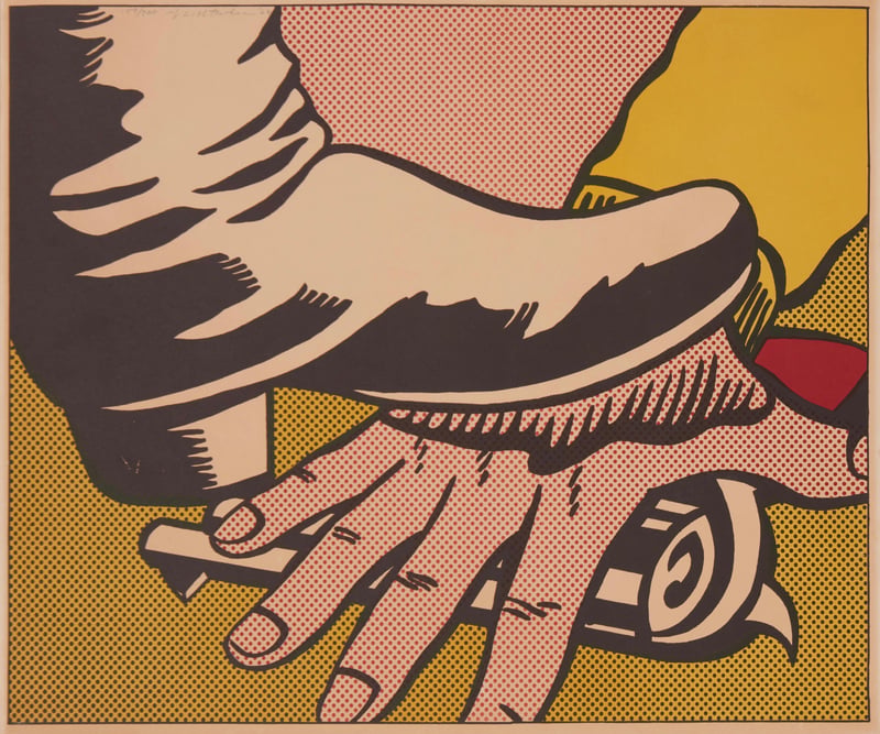 Roy Lichtenstein – Foot and Hand, 1964 – Offset printen