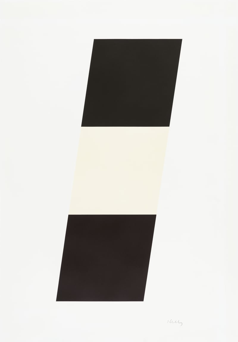 Ellsworth Kelly – Black/White/Black, 1970 – Lithographie Ellsworth Kelly – Black/White/Black, 1970 – Lithographie