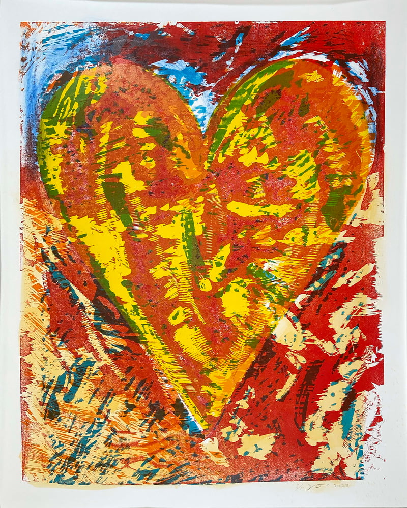 Jim Dine – Rose in Bloom, 2023 – Mixed Media