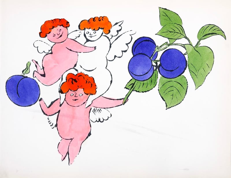 Andy Warhol – In The Bottom of my Garden IV.102A, 1956 – Gemengde techniek.