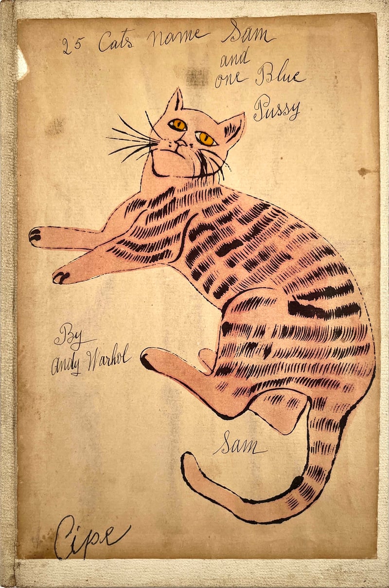 Andy Warhol – 25 Cats Name[d] Sam and One Blue Pussy, Cover, ca. 1954 – Offsetdruck