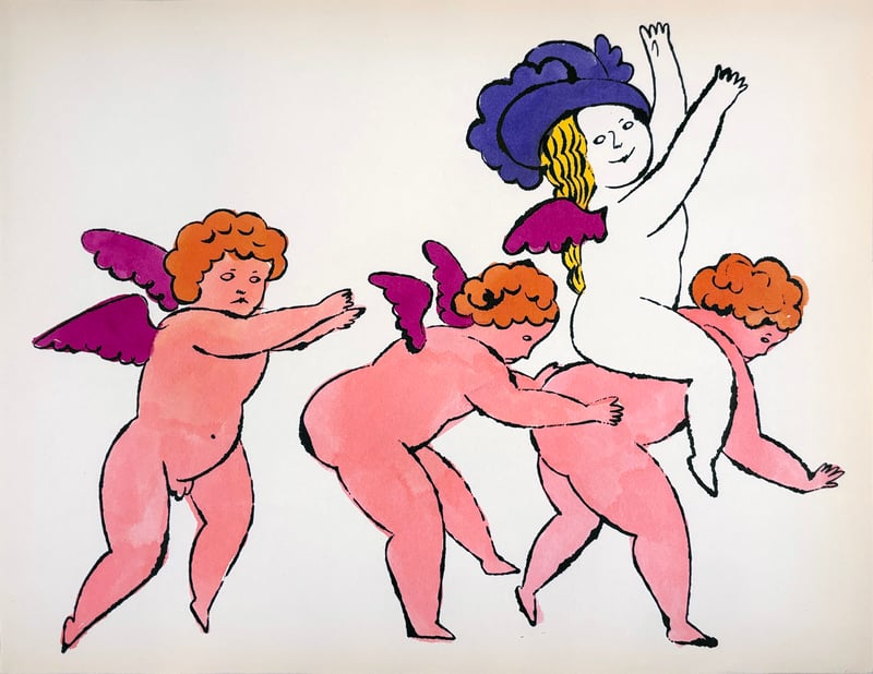 Andy Warhol – In The Bottom of my Garden IV.100A, 1956 – Gemengde techniek. Andy Warhol – In The Bottom of my Garden IV.100A, 1956 – Gemengde techniek.