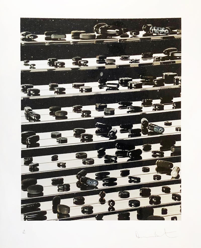 Damien Hirst – Dead Black Brilliant Utopia, 2013 – Técnica mixta