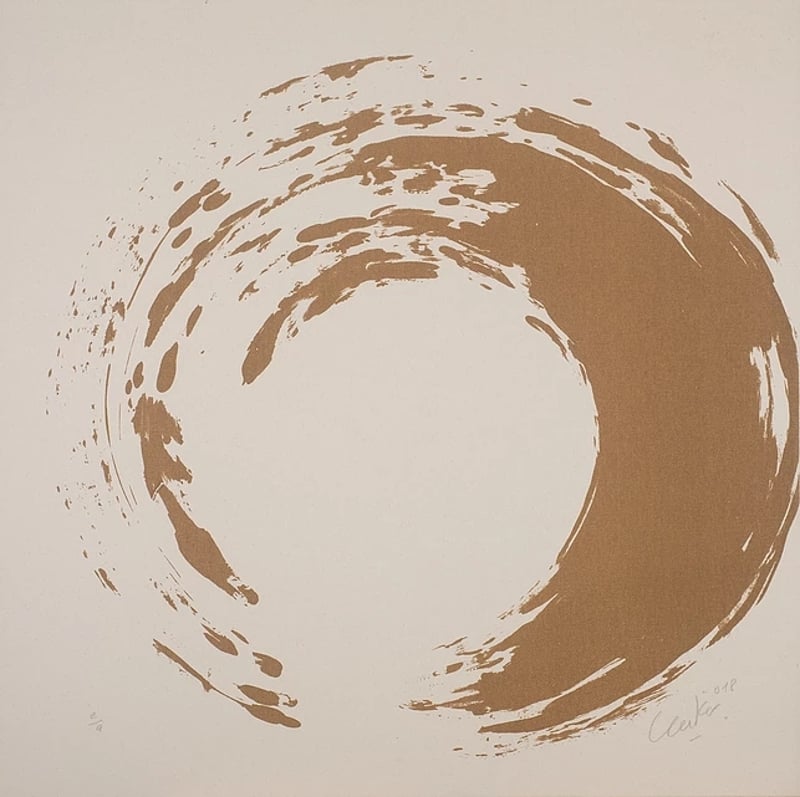Gunther Uecker – Ouroboros 05, 2018 – Técnica mixta