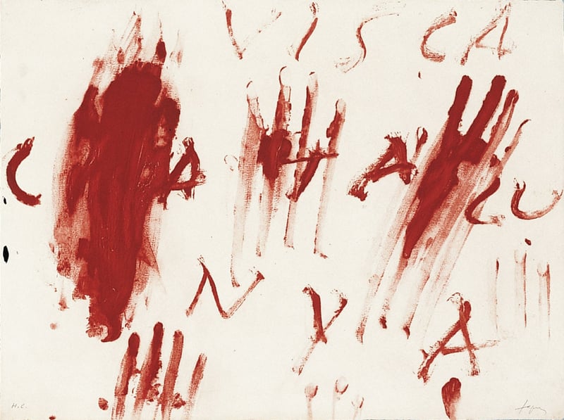Antoni Tapies – Visca Catalunya, 1976 – Etching