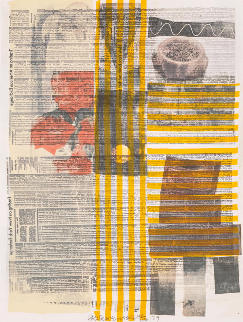 Robert Rauschenberg – One More and We Will Be More Than Halfway There, from Suite of Nine Prints, 1979 – Offsetdruck