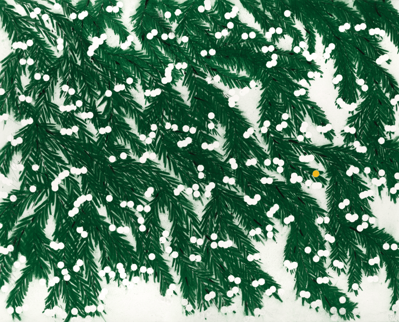 Donald Sultan – Mimosa, April 12, 2023, 2023 – Archival Print