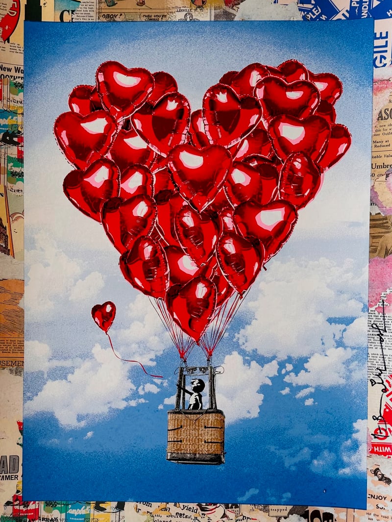 Mr. Brainwash – Love Above All, 2024 – Mixed média Mr. Brainwash – Love Above All, 2024 – Mixed média