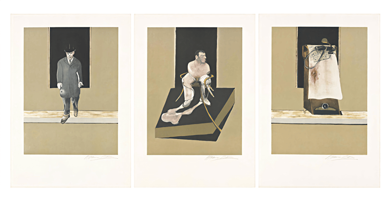Francis Bacon – Tryptych, 1986/1987 – Radierung und Aquatinta