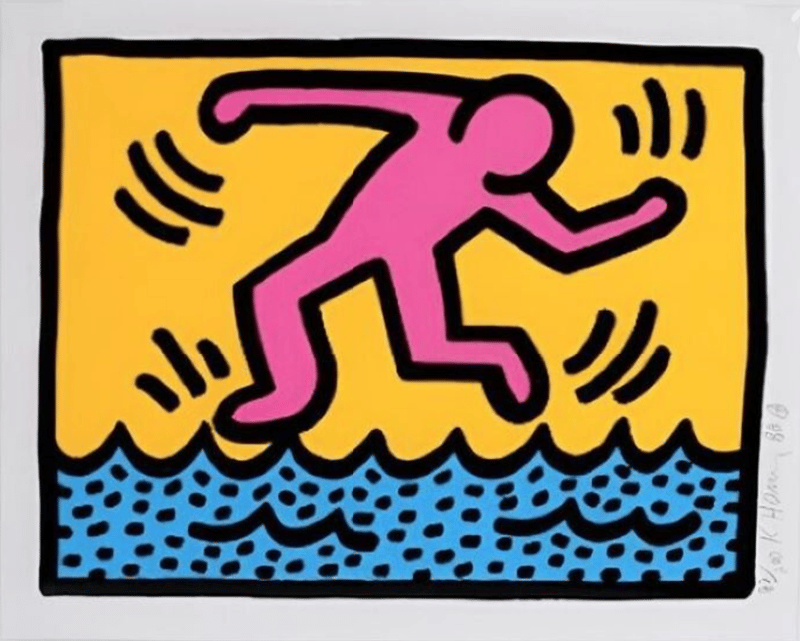 Keith Haring – Pop Shop II Plate 3, 1988 – Screen-print Keith Haring – Pop Shop II Plate 3, 1988 – Screen-print