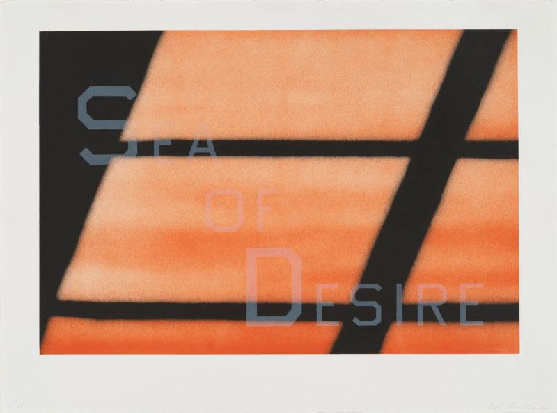 Ed Ruscha – Sea of Desire, 1984 – Lithografie