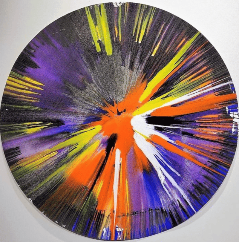 Damien Hirst – Circle Spin, 2009 – Acrylic on paper Damien Hirst – Circle Spin, 2009 – Acrylic on paper