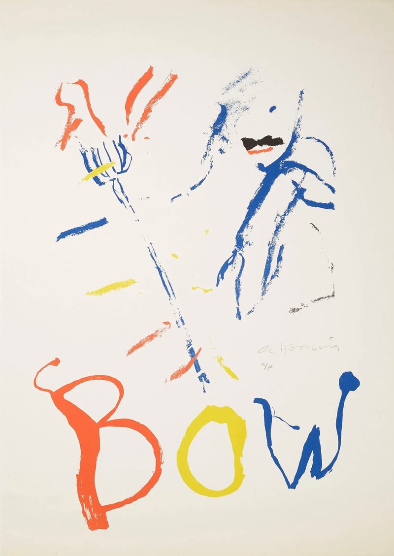 Willem de Kooning – Rainbow: Thelonious Monk Devil at the Keyboard, 1972/76 – Litografía