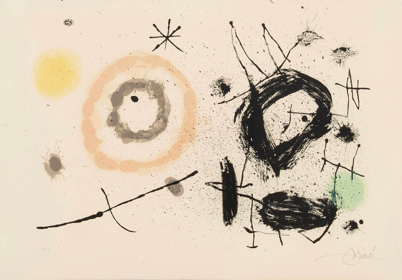 Joan Miró – Untitled (from the Bouquet de rêves pour Neila portfolio), 1967 – Lithographie Joan Miró – Untitled (from the Bouquet de rêves pour Neila portfolio), 1967 – Lithographie