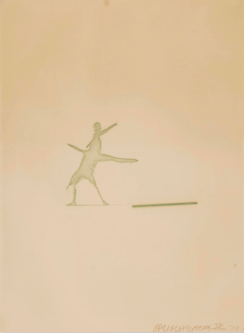 Robert Rauschenberg – Cunningham Relief (from the Merce Cunningham portfolio), 1974-75 – Repujado Robert Rauschenberg – Cunningham Relief (from the Merce Cunningham portfolio), 1974-75 – Repujado