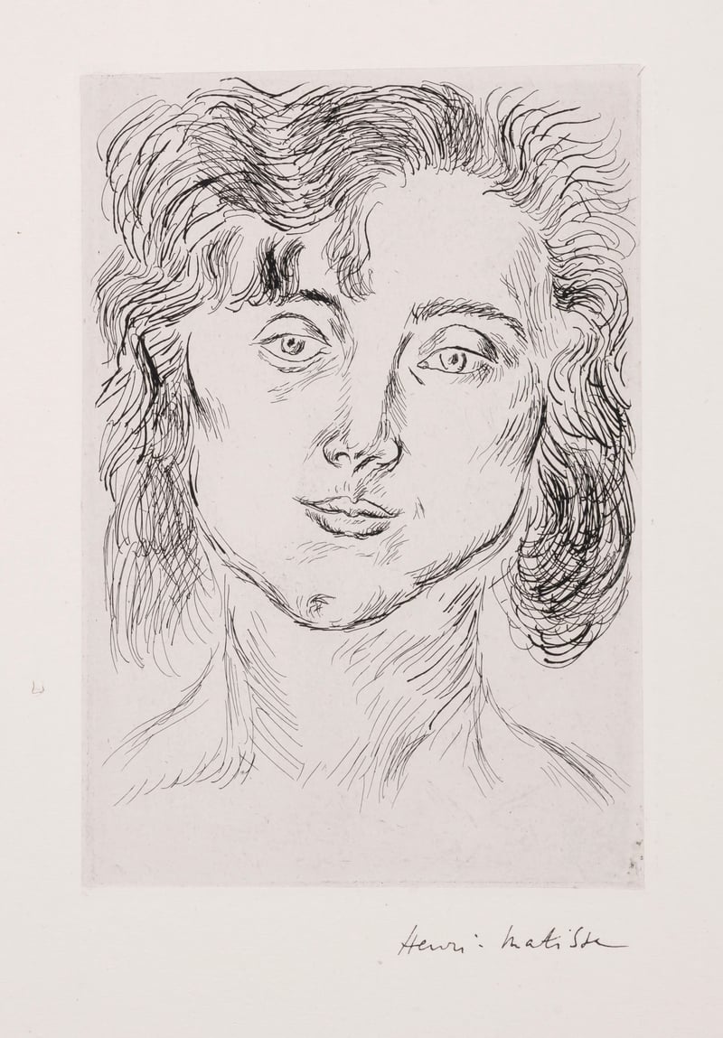 Henri Matisse – One plate, from Cinquante Dessins (Duthuit Books 2), 1920 – Etching