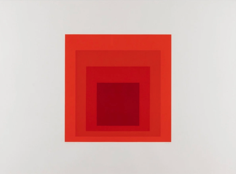 Josef Albers – JHM-I, 1973 – Siebdruck Josef Albers – JHM-I, 1973 – Siebdruck