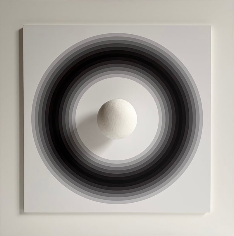 Antonio Asis – Asistype 11 – boule sur cercle, 2016 – Monotype Antonio Asis – Asistype 11 – boule sur cercle, 2016 – Monotype