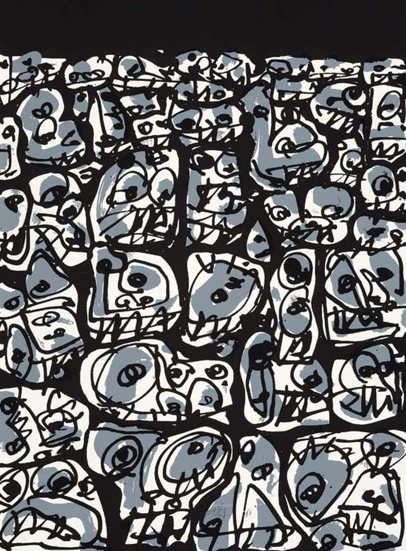 Antonio Saura – Multitud, 1993 – Siebdruck