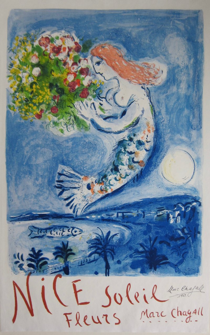 Marc Chagall – The Bay of Angels (La Baie des Anges), 1962 – Litografía