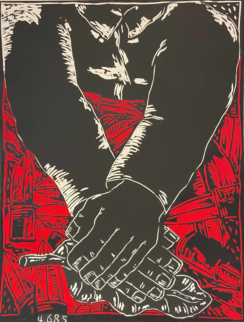Jean-Charles Blais – Suite Nipon Pour CB, 1985 – Linogravure