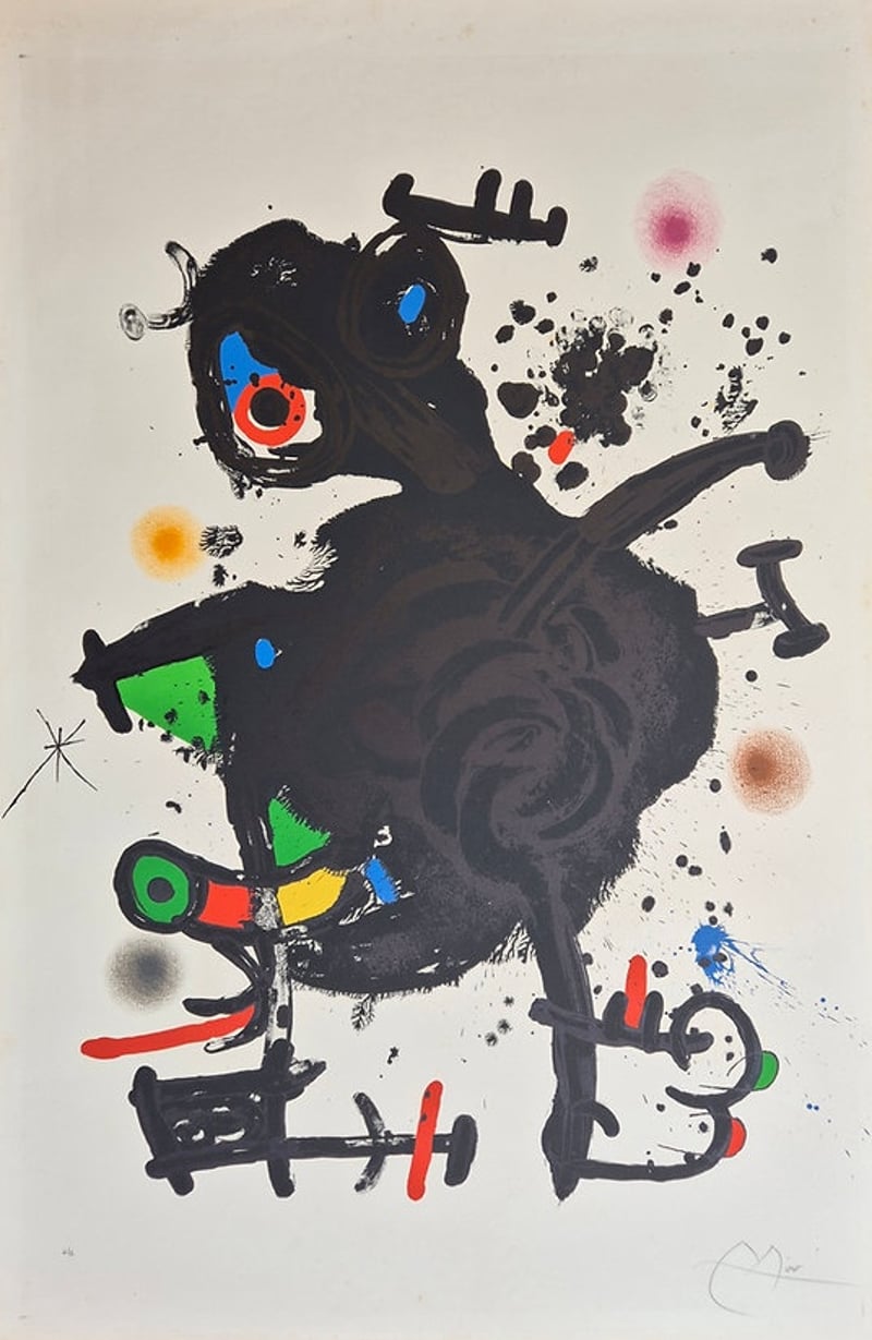 Joan Miró – Le gourou déployé, 1971 – Lithograph Joan Miró – Le gourou déployé, 1971 – Lithograph