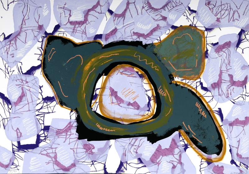 Luis Gordillo – Alma de flor B, 2008 – Screen-print
