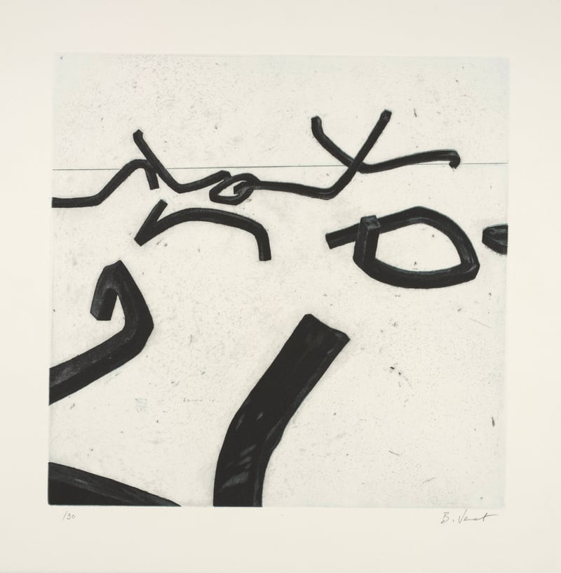 Bernar Venet – Random Combination of Indeterminate Lines I, c. 1990 – Ets en Aquatint