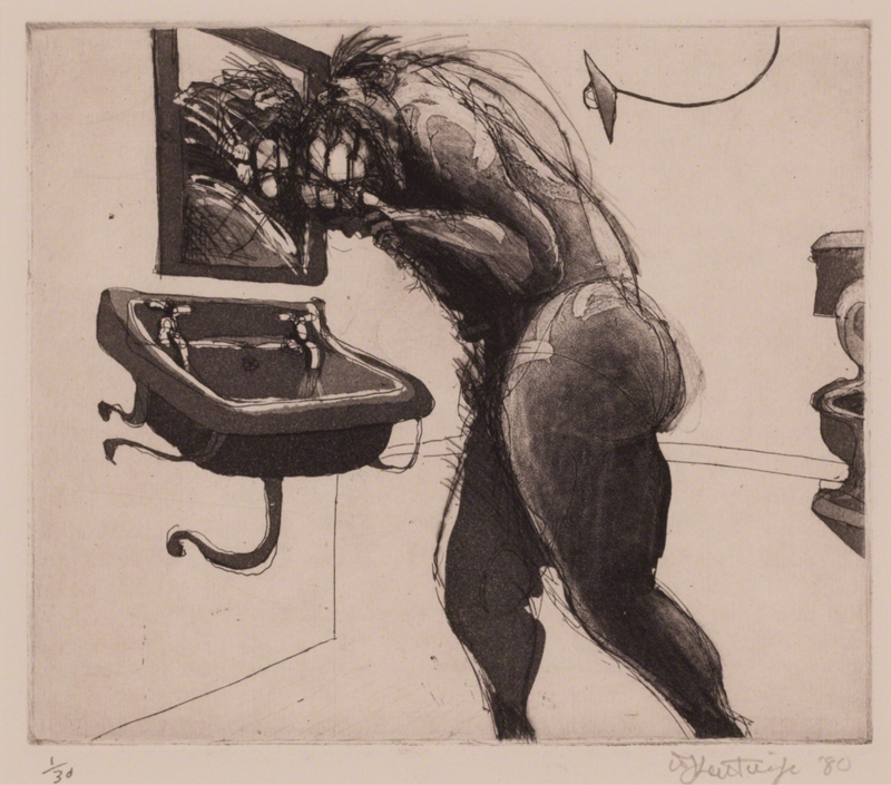 William Kentridge – Untitled, from Domestic Scenes, 1980 – Grabado Aguatinta William Kentridge – Untitled, from Domestic Scenes, 1980 – Grabado Aguatinta