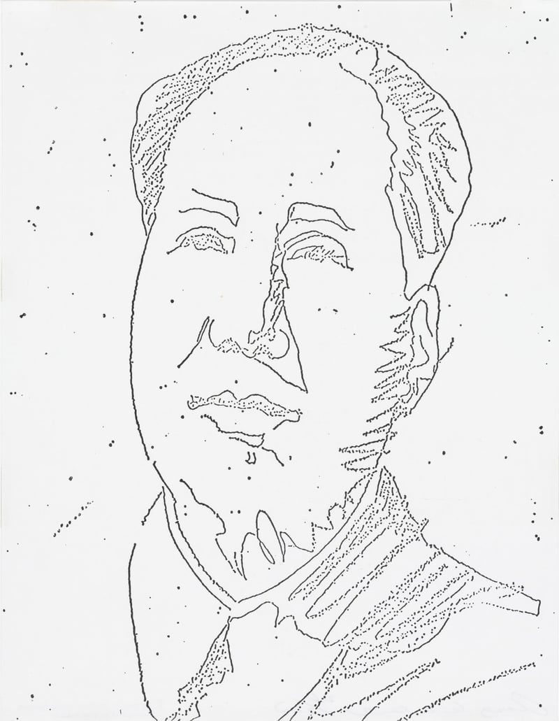 Andy Warhol – Untitled (Mao) from The New York Collection for Stockholm, 1973 – Técnica mixta
