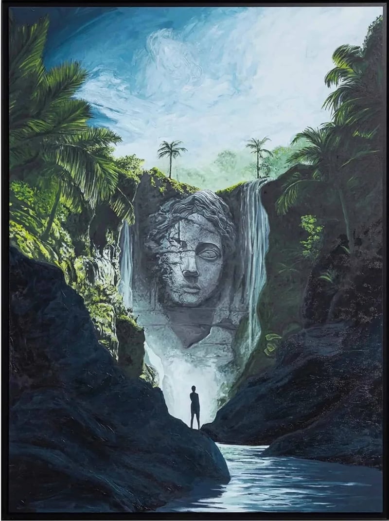 Daniel Arsham – Memory Waterfall, 2025 – Digitaldruck auf Papier