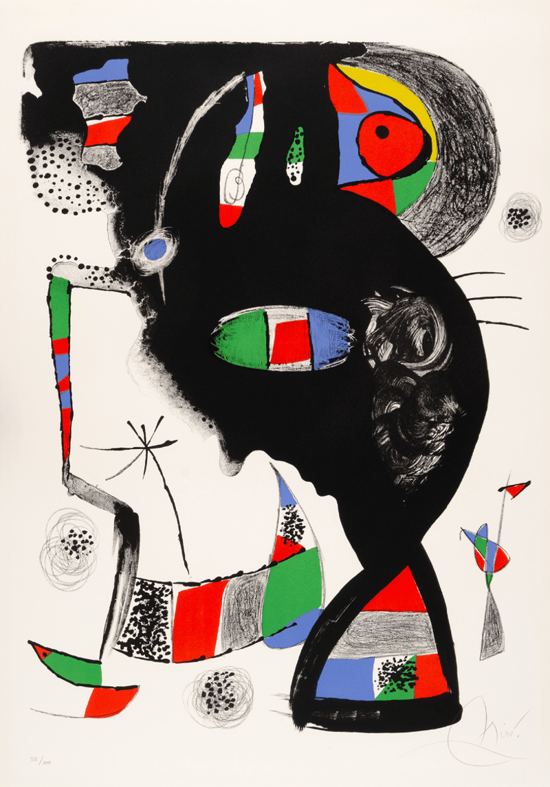 Joan Miró – 42, Rue Blomet, 1977 – Lithographie