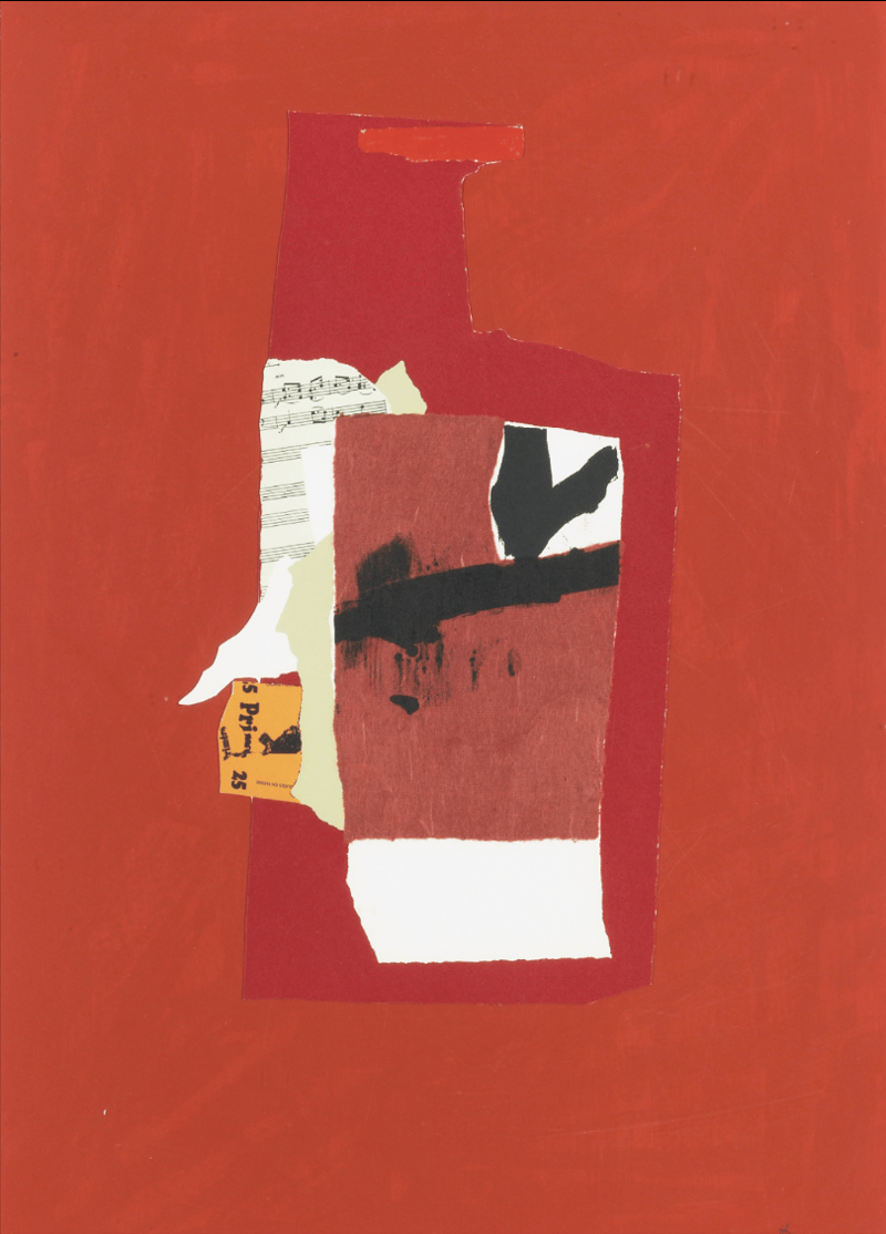 Robert Motherwell – Redness of Red, 1985 – Técnica mixta Robert Motherwell – Redness of Red, 1985 – Técnica mixta