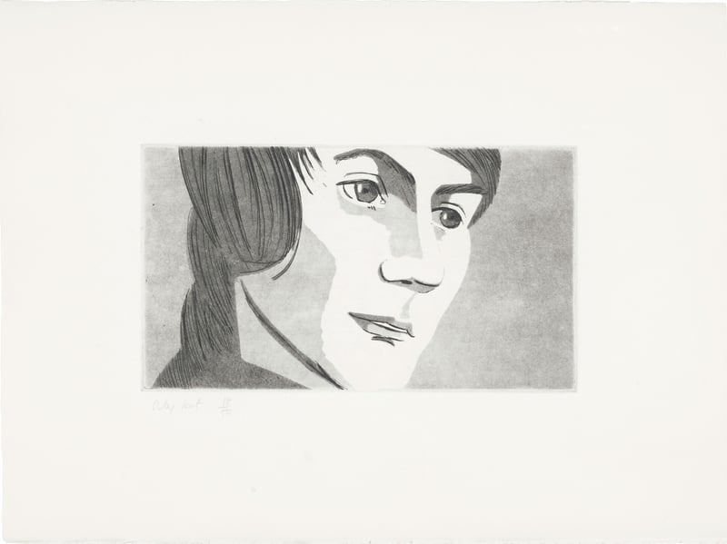 Alex Katz – June Ekman's Class 4, 1972 – Gravure à l'eau-forte