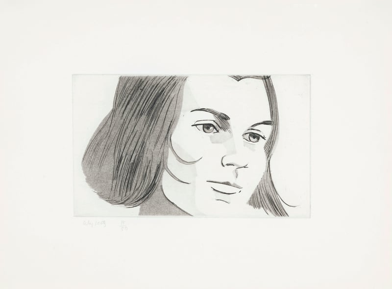 Alex Katz – June Ekman's Class 6, 1972 – Gravure à l'eau-forte Alex Katz – June Ekman's Class 6, 1972 – Gravure à l'eau-forte