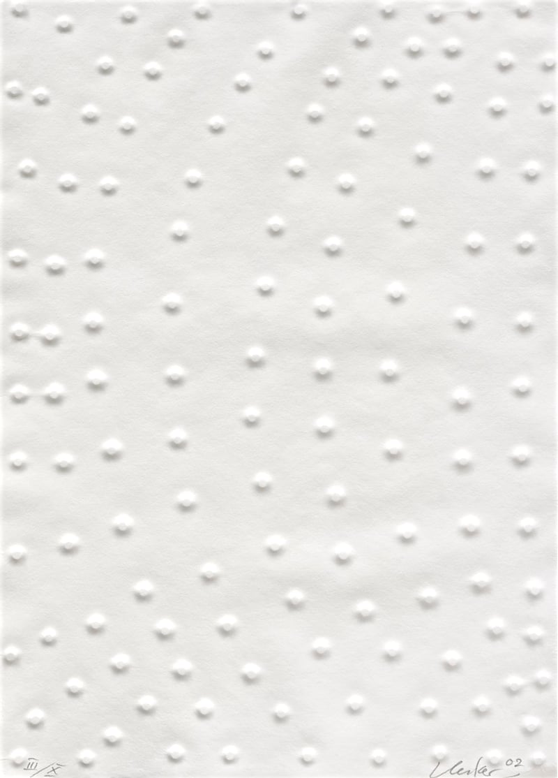 Gunther Uecker - Graphein III, Ahirom von Byblos, 2002