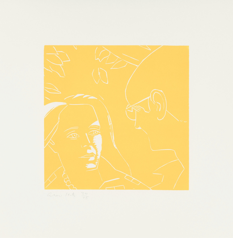 Alex Katz – Anda and Dino (from A Tremor in the Morning), 1986 – Xylographie Alex Katz – Anda and Dino (from A Tremor in the Morning), 1986 – Xylographie