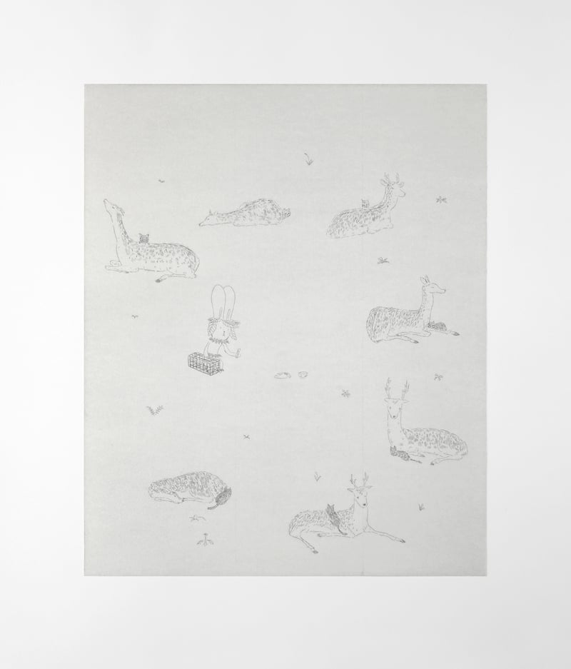 Atsushi Kaga – Catching of the 7 wild black cats, 2022 – Etching