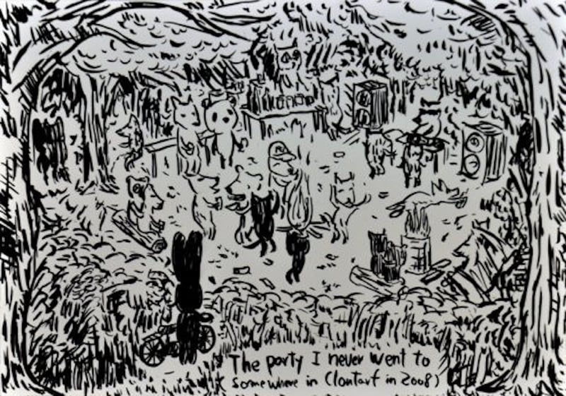 Atsushi Kaga – The party I never went to..., 2012 – Lithograph
