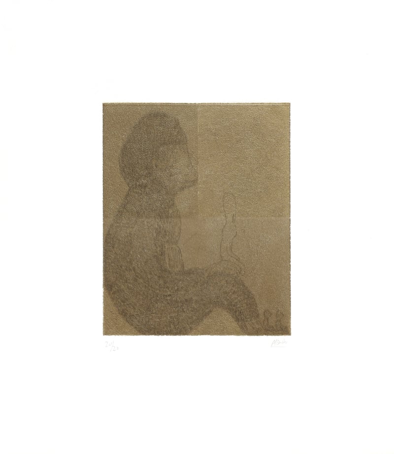 Atsushi Kaga – Four sleepers with gorilla, 2026 – Etching Atsushi Kaga – Four sleepers with gorilla, 2026 – Etching